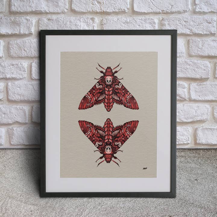 Amanda Marie Bell - Wholesale Art Print - Death Head Moth Print1
