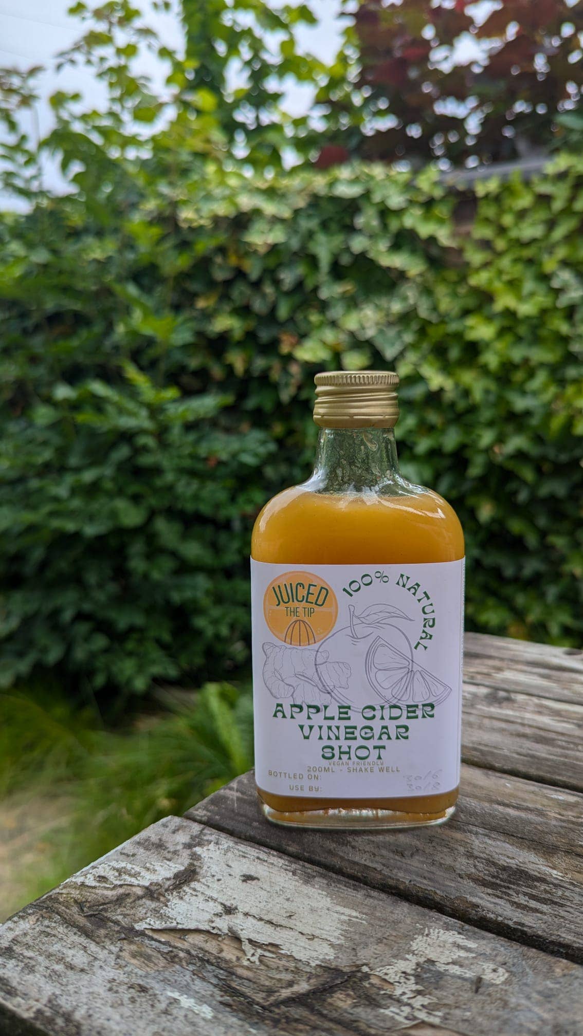 Juiced the Tip – wholesale Wellness juice/tonic – Apple Cider Vinegar Shot - ACV & Ginger - Health Shot 200ml1