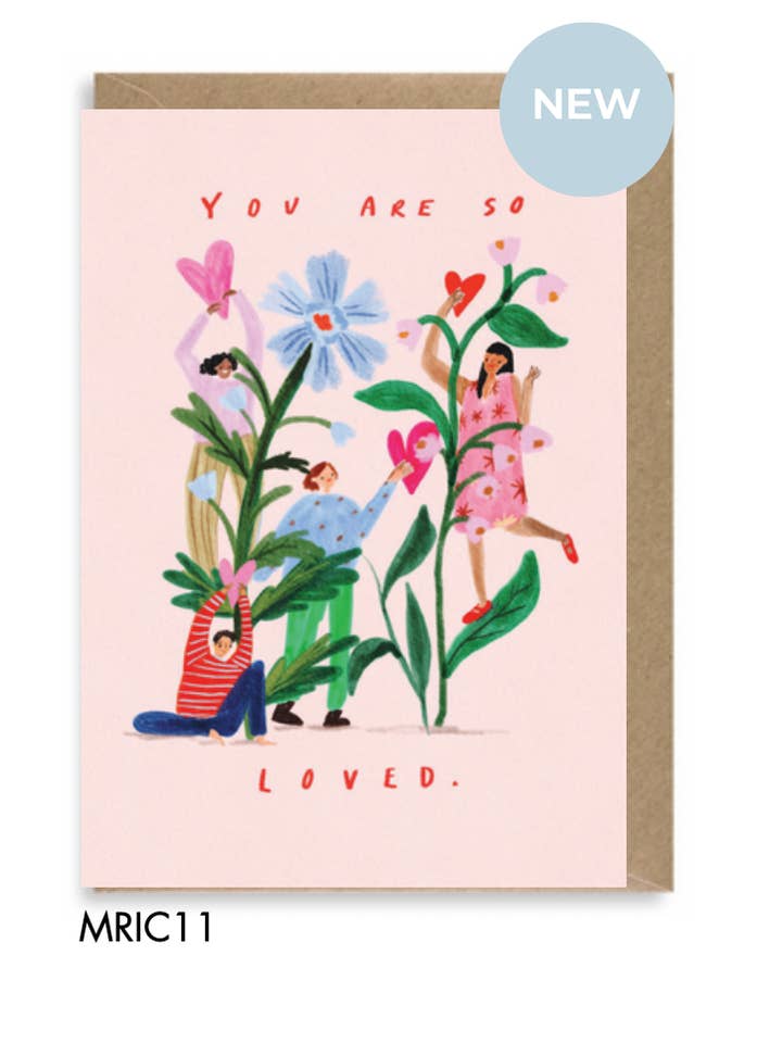 YOU ARE SO LOVED CARD for wholesale by Martha Ratcliff Illustration