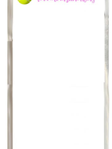 Notepads/unpadded Skinny 07 Love Means... for wholesale by Stevie Streck Designs