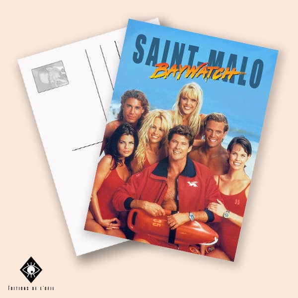 Postcard - Saint-Malo Baywatch for wholesale by Les Éditions de l'Oeil