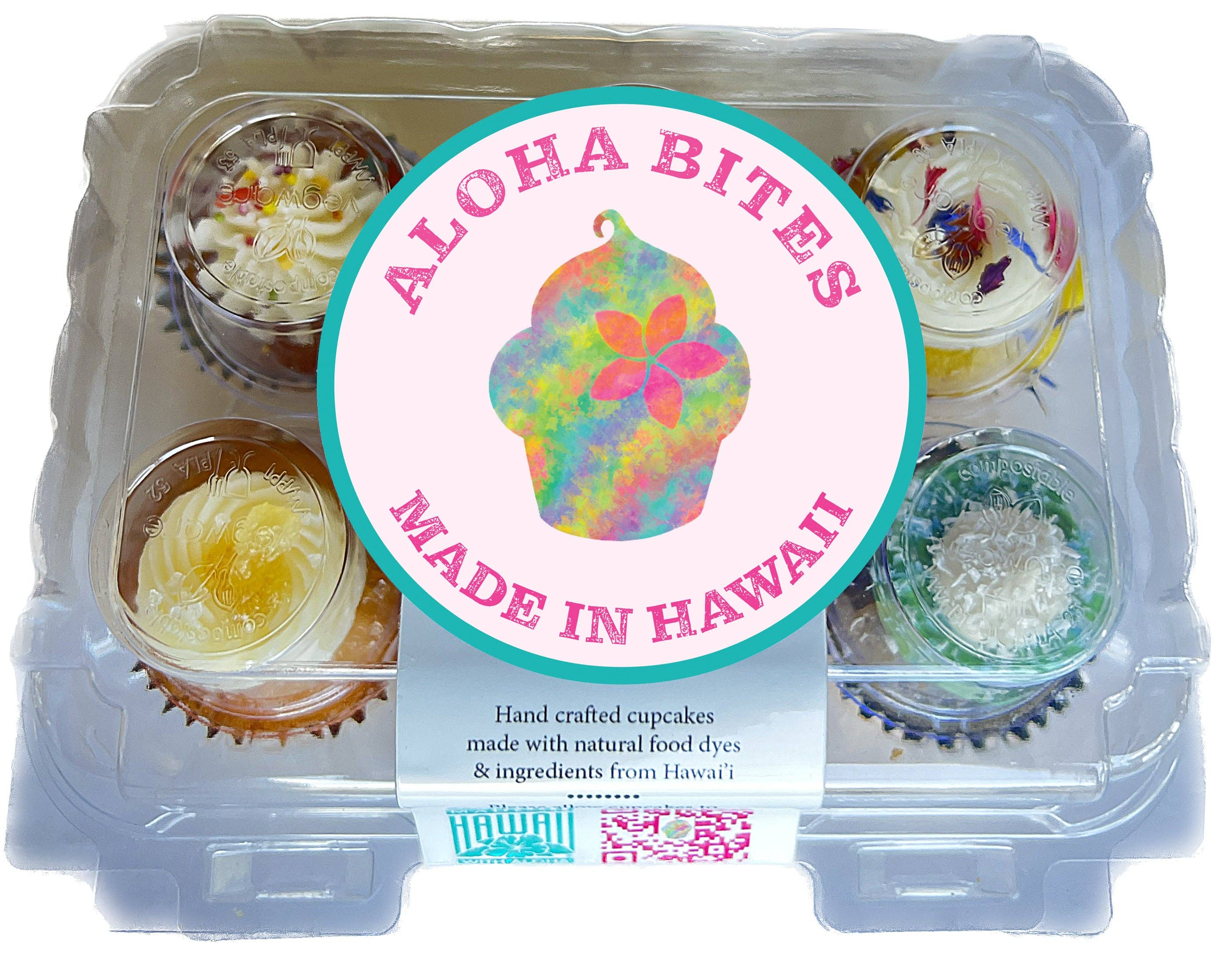 Aloha Bites - Wholesale Cupcake - Cupcakes - Signature Hawaiian Mini 1