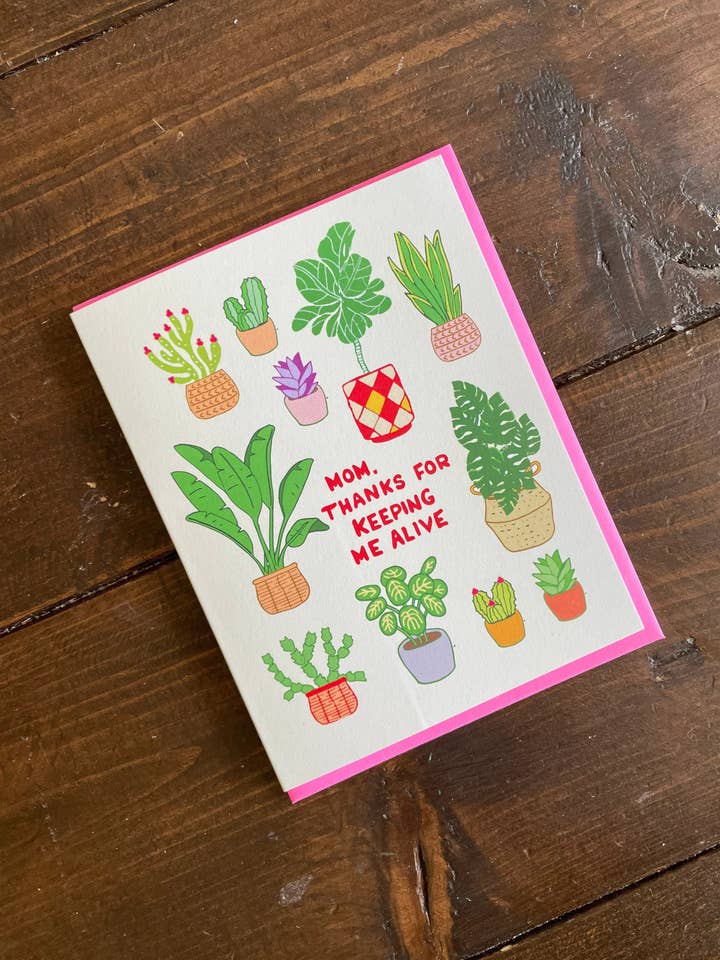 Plant Lovers Mom Card — Muttertagskarte, Muttergeburtstagskarte, Geschenk für Mama, lustige Mutterkarte für den Großhandel von Papermain