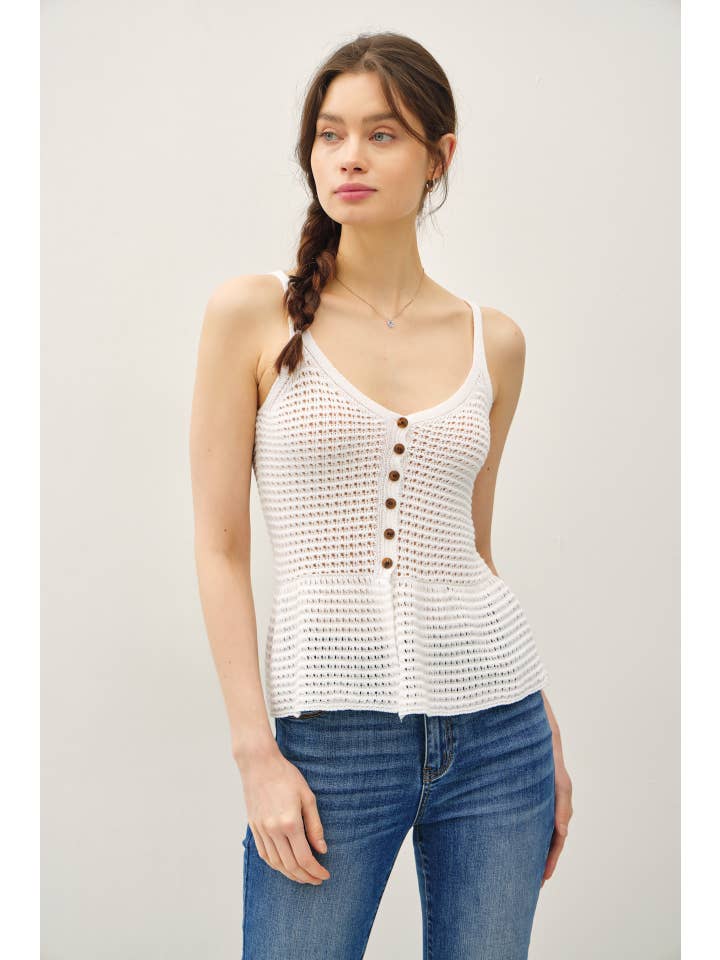Be Cool - Wholesale Knit Top - Women's - PEPLUM SWEATER TANK