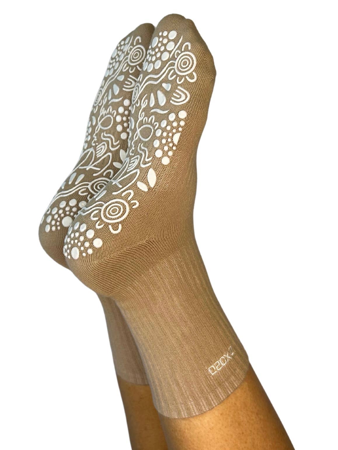 GSOXS – Meias - Unissexo por atacado – Meias de Aperto Crew Brancas/Latte (Birdee)2