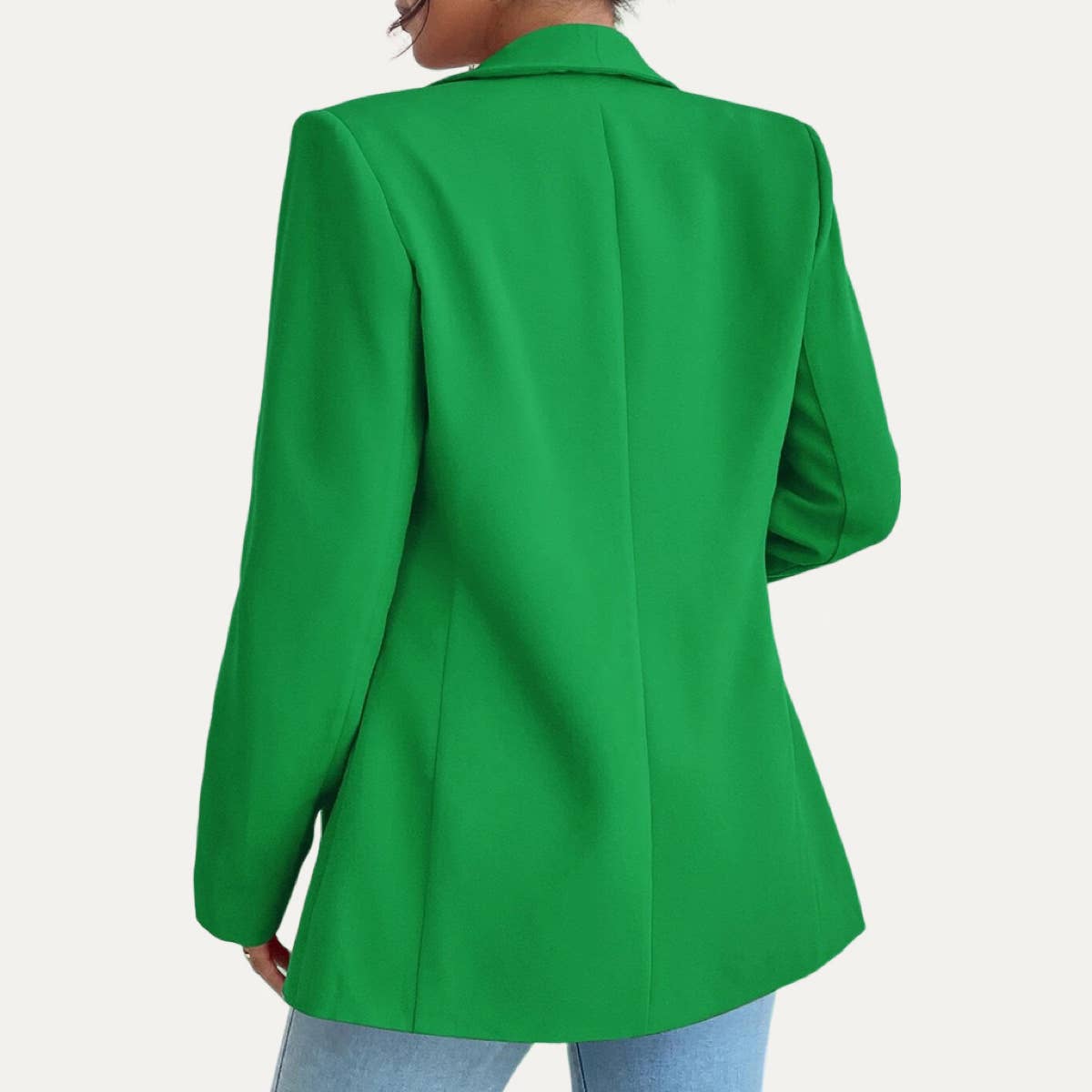 The Moment Collection - Vente Blazer – femme - Blazer intemporel uni à manches longues et col ouvert3