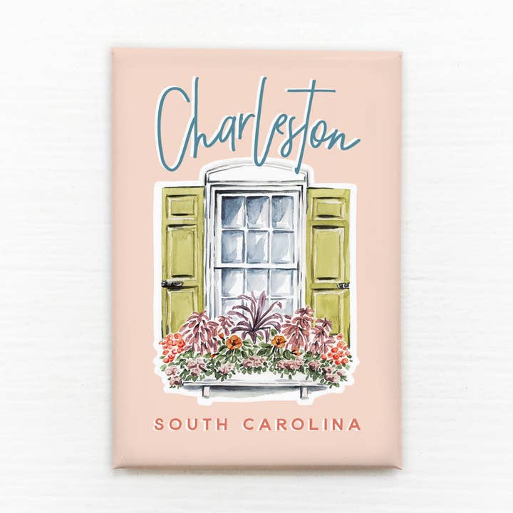 Texture Design Co - Wholesale Magnet - The Charleston Flower Box Magnet0