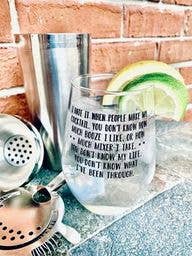 ellembee gift - Vente Verres à vin - Je déteste quand les gens font mon verre à vin sans pied1