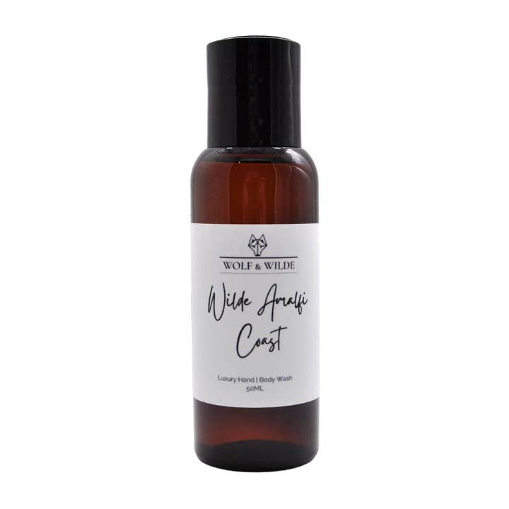 Wilde Amalfi Coast Travel Size Luxury Hand & Body Wash 50ML for wholesale by Wolf & Wilde