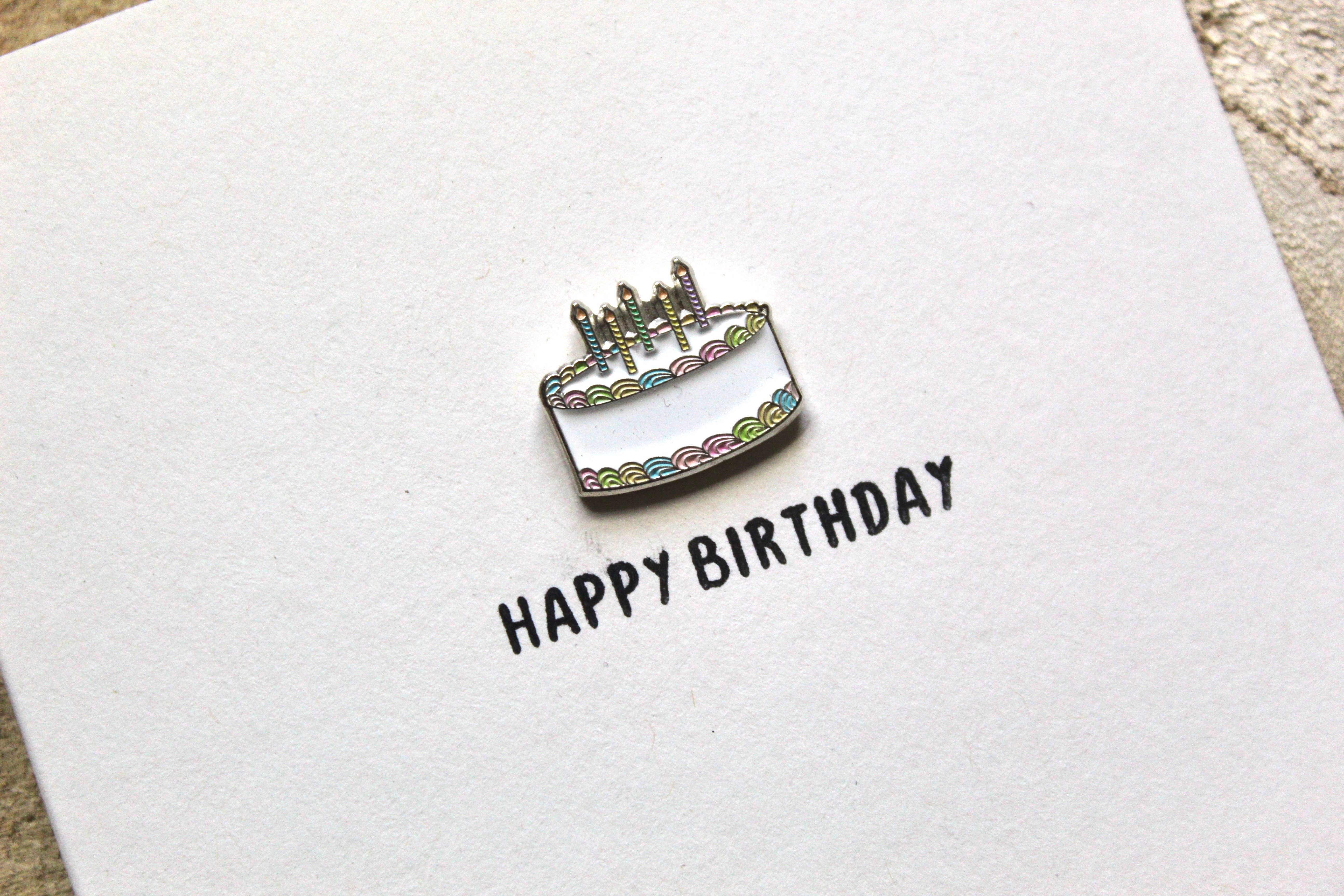 Bolt in a Bottle - Wholesale Birthday Card - Birthday Cake Pin & Greeting Card1