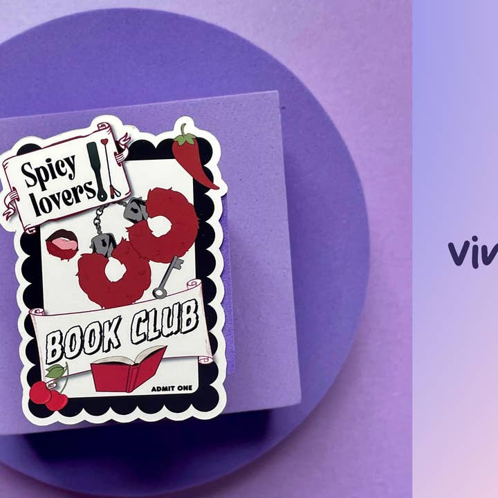 Motleyboo - Wholesale Sticker - Smut book lovers club die cut , kindle and laptop sticker