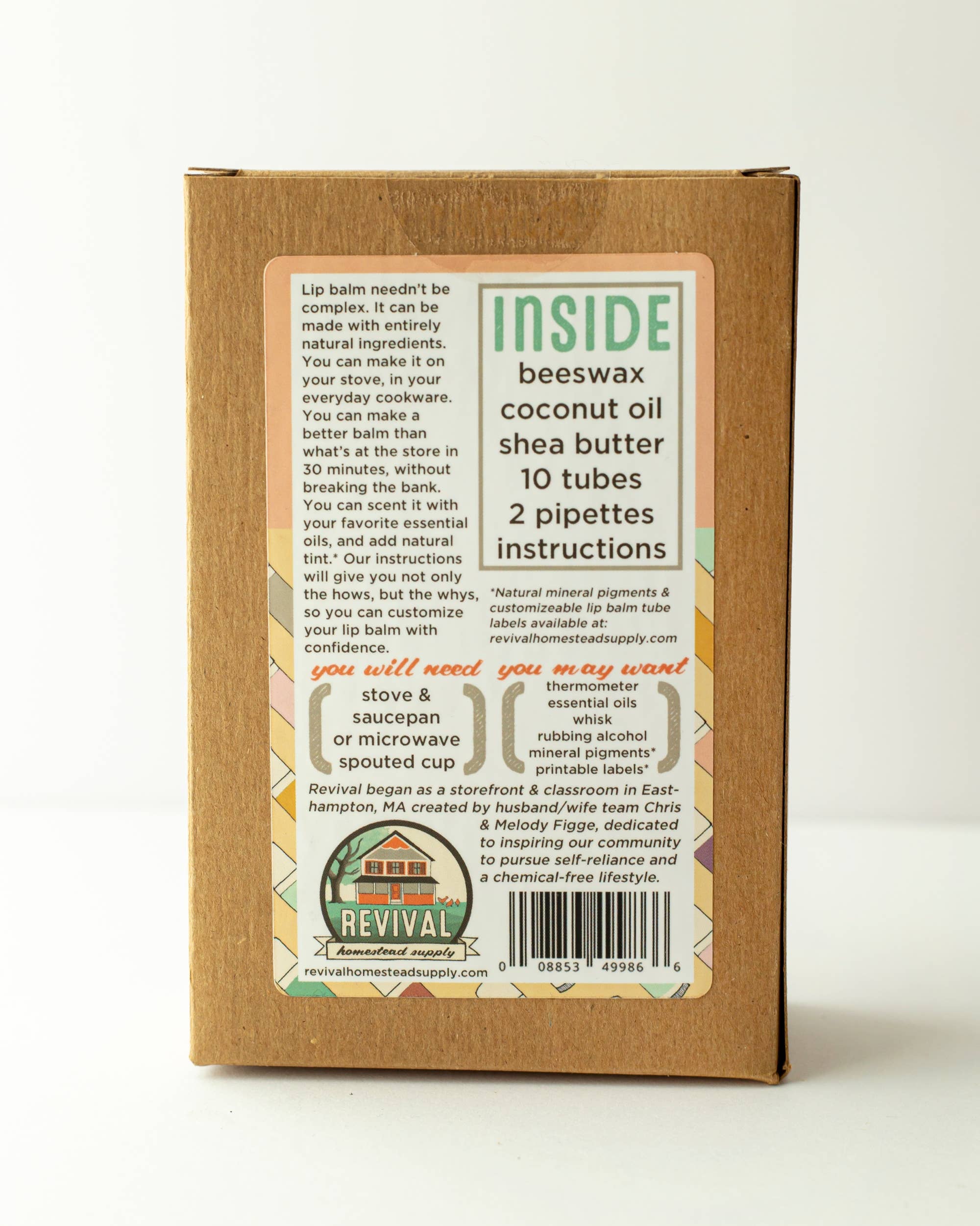 Revival Homestead Supply - Wholesale DIY Craft Kit - Lip Balm Kit, Make Your Own, DIY6