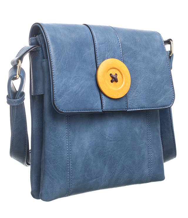 Bessie London – Großhandel Schultertasche – Damen – Schultertasche mit zwei Taschen und Knöpfen11