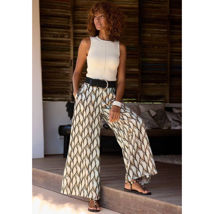 LASCANA Women's Print Wide Leg Pants for wholesale by Lascana