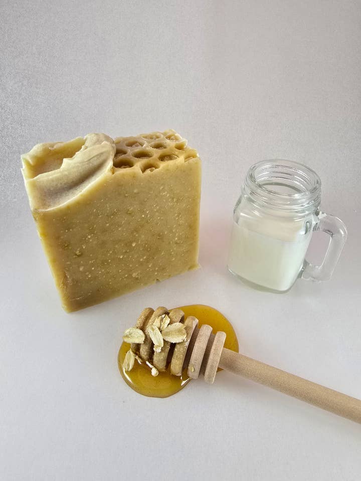 Oatmeal, Milk and Honey Soap for wholesale by Lighthearted Soap, LLC