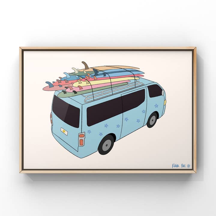 Stacked Surfer Van for wholesale by Surf Cowboy