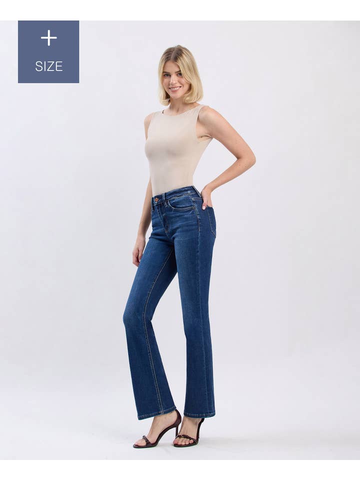 PETIT SOLEIL JEAN BOOTCUT TAILLE HAUTE GRANDE TAILLE T5351-P en vente sur Faire6