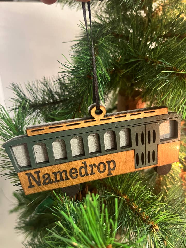 Custom Trolley Ornament for wholesale by Room To Improve
