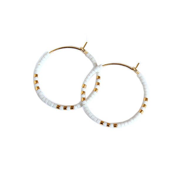 bluma project - Wholesale Hoop Earrings - Zoe Hoops / Small-Snow0
