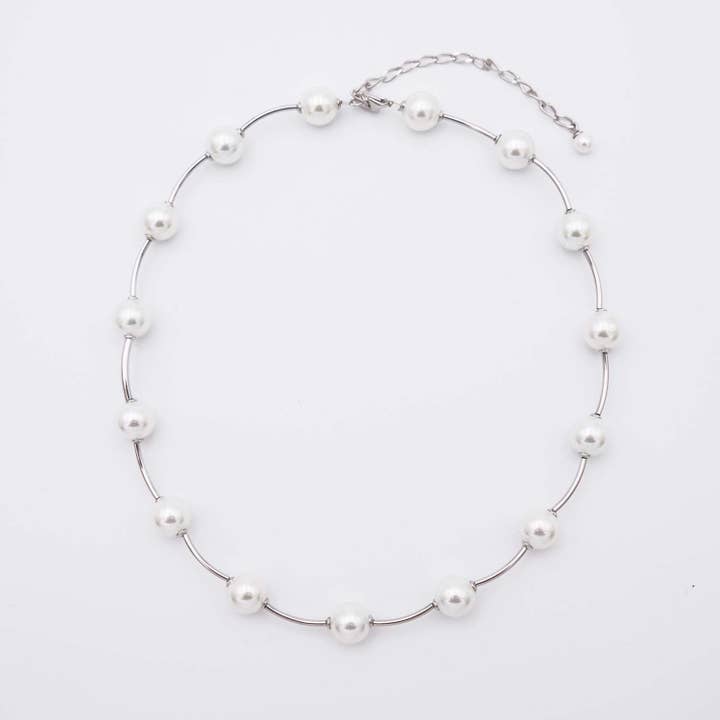 Colar de pérolas de Maiorca - 10mm - Comprimento 38 a 46 cm por atacado de France Perles