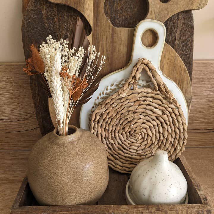 Maison Oline - Wholesale Dried/Pressed Flowers - Small bouquet of dried flowers: brown color