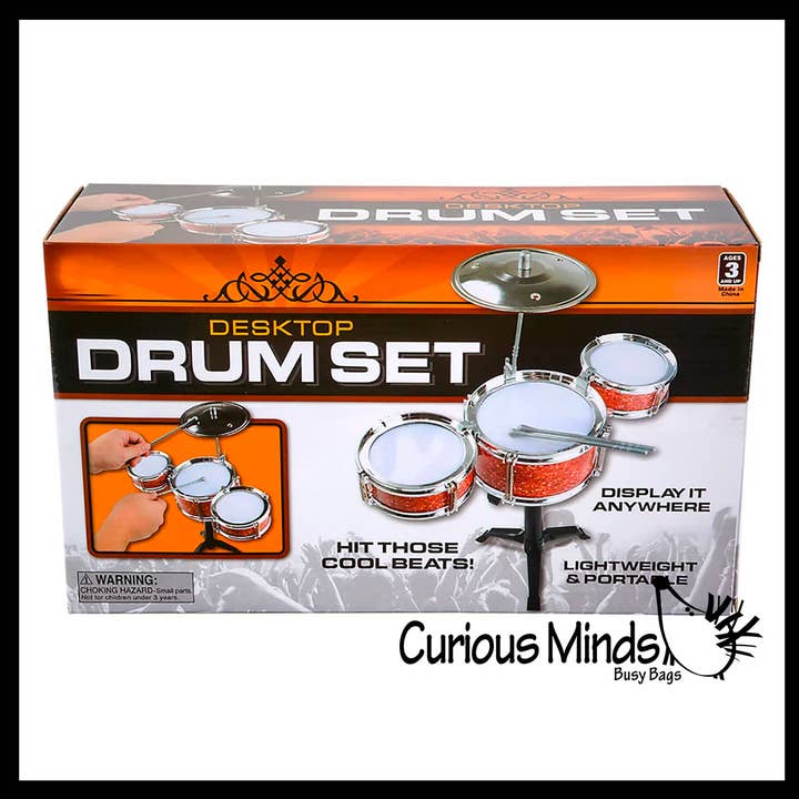 Curious Minds Toys - Wholesale Musical Toy - Kids & Baby - Mini Drum Set - Percussion Set - Instrument for Kids Musical3