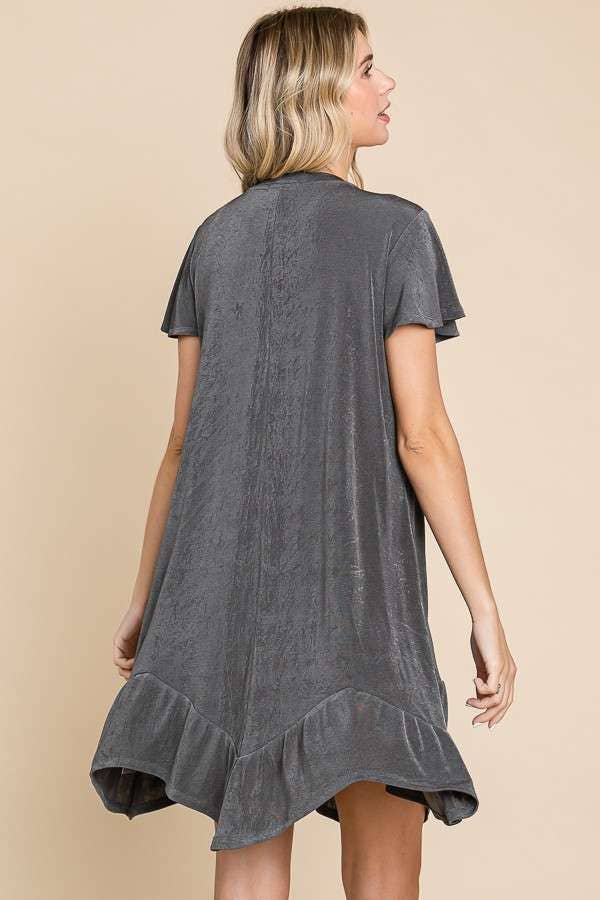 Culture Code - Wholesale Dress - Women's - CRD1501 - UNEVEN RUFFLE HEM FLARE DRESS7