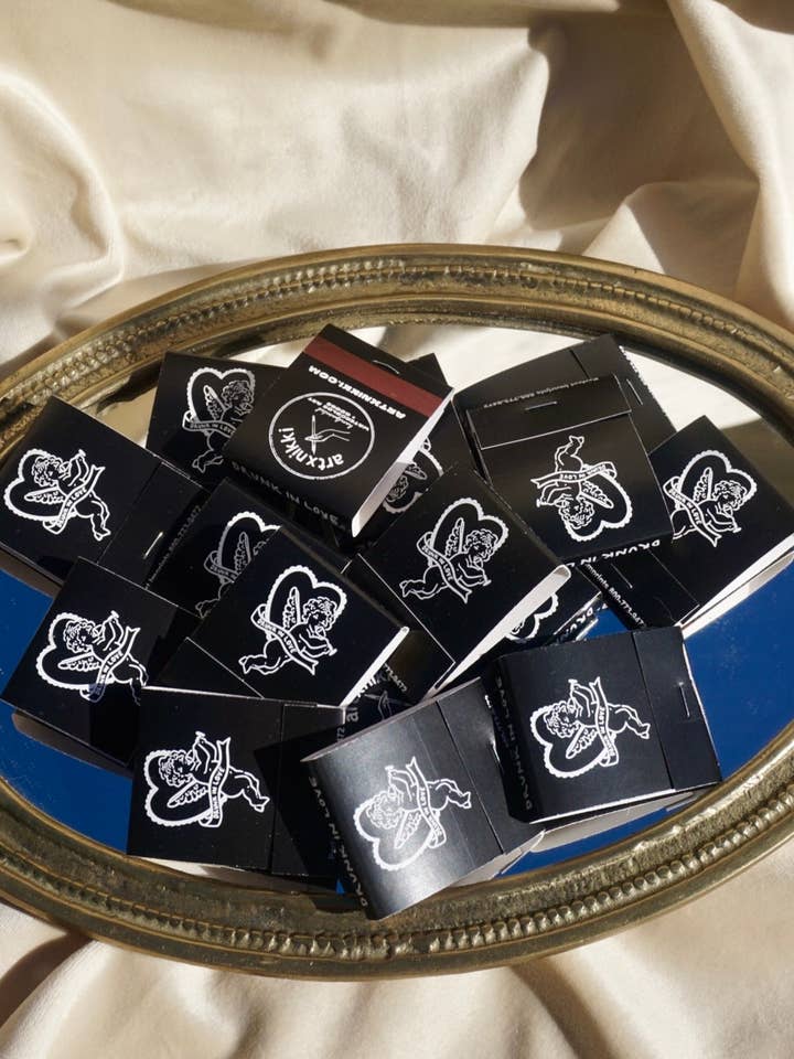 “Drunk In Love” Cupid Champagne Matchbook for wholesale by artxnikki
