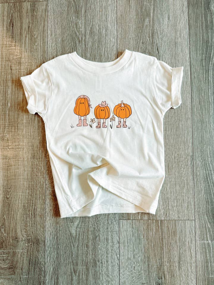 AK CLOTHING COMPANY, LLC - Wholesale Screen Printed T-Shirt - Kids - Pumpkin Gals Graphic Tee