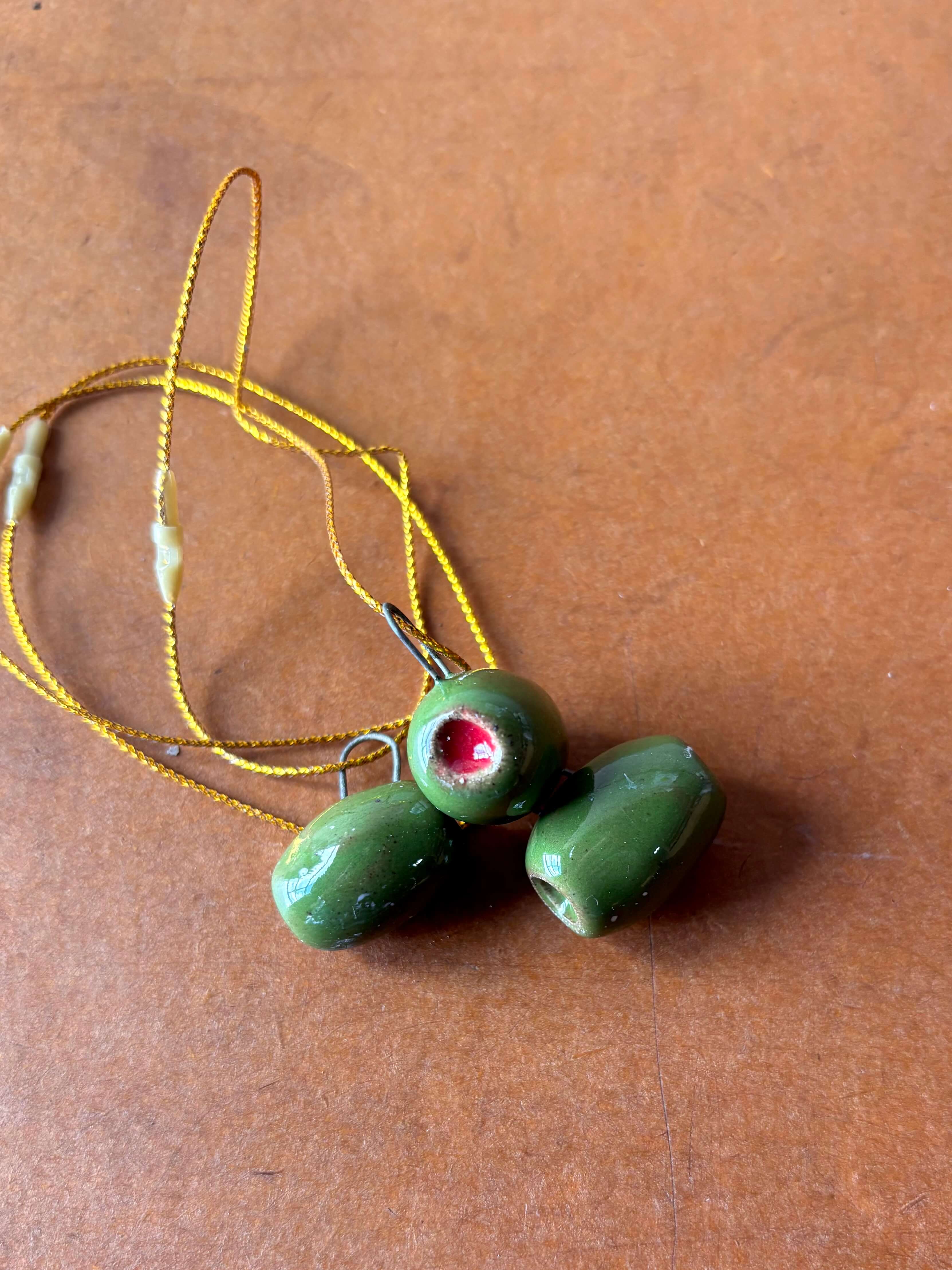 ROB Ceramics – wholesale Ornament – Olive Ornament Handmade Ceramic4