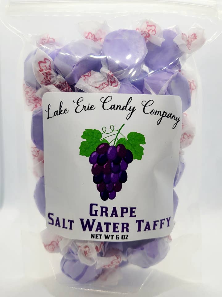 Grape Salt Water Taffy for wholesale by Lake Erie Candy Company