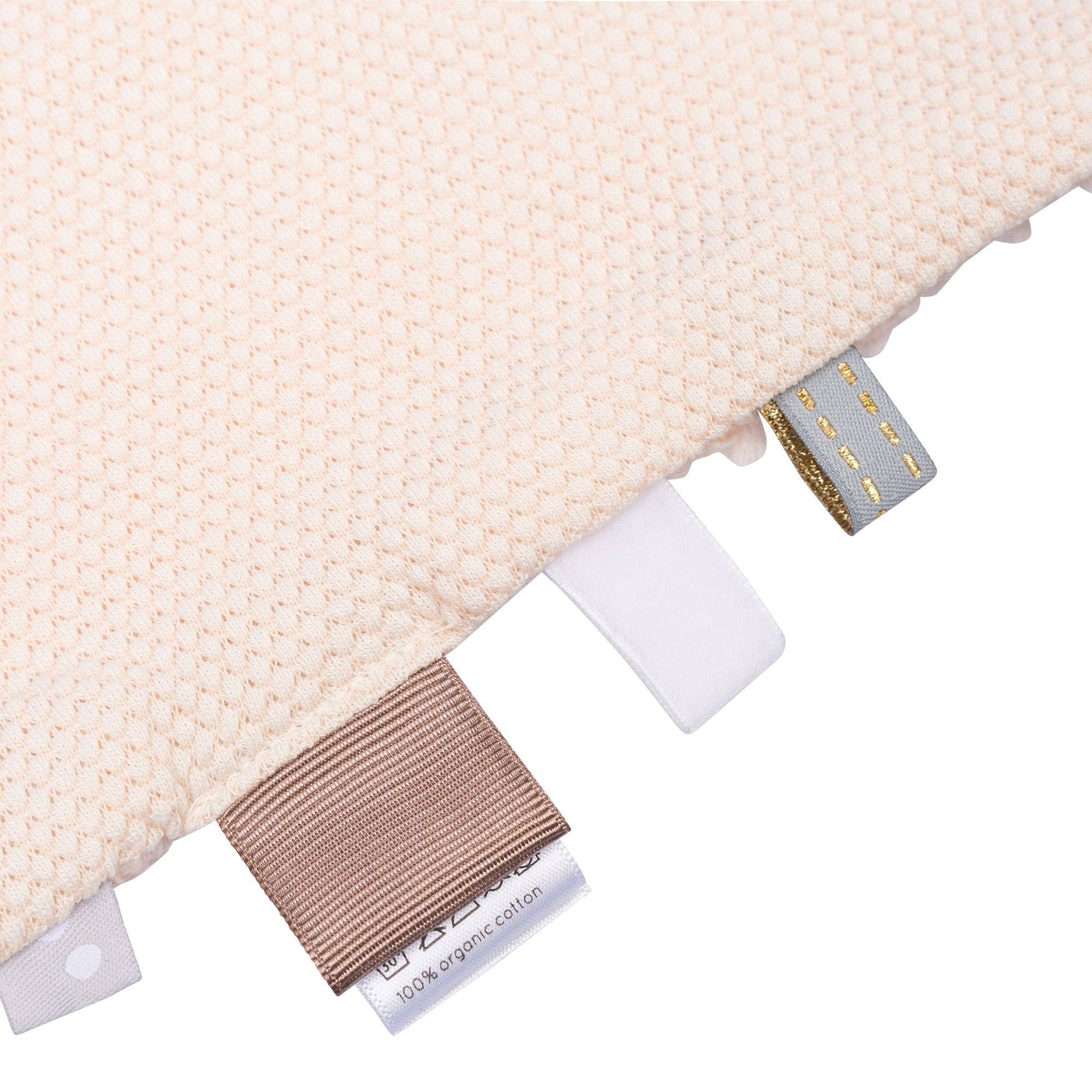 Snoozebaby – Engroshandel Hyggetæppe - Baby – Nusseklud 25x25 cm Peach Blush1