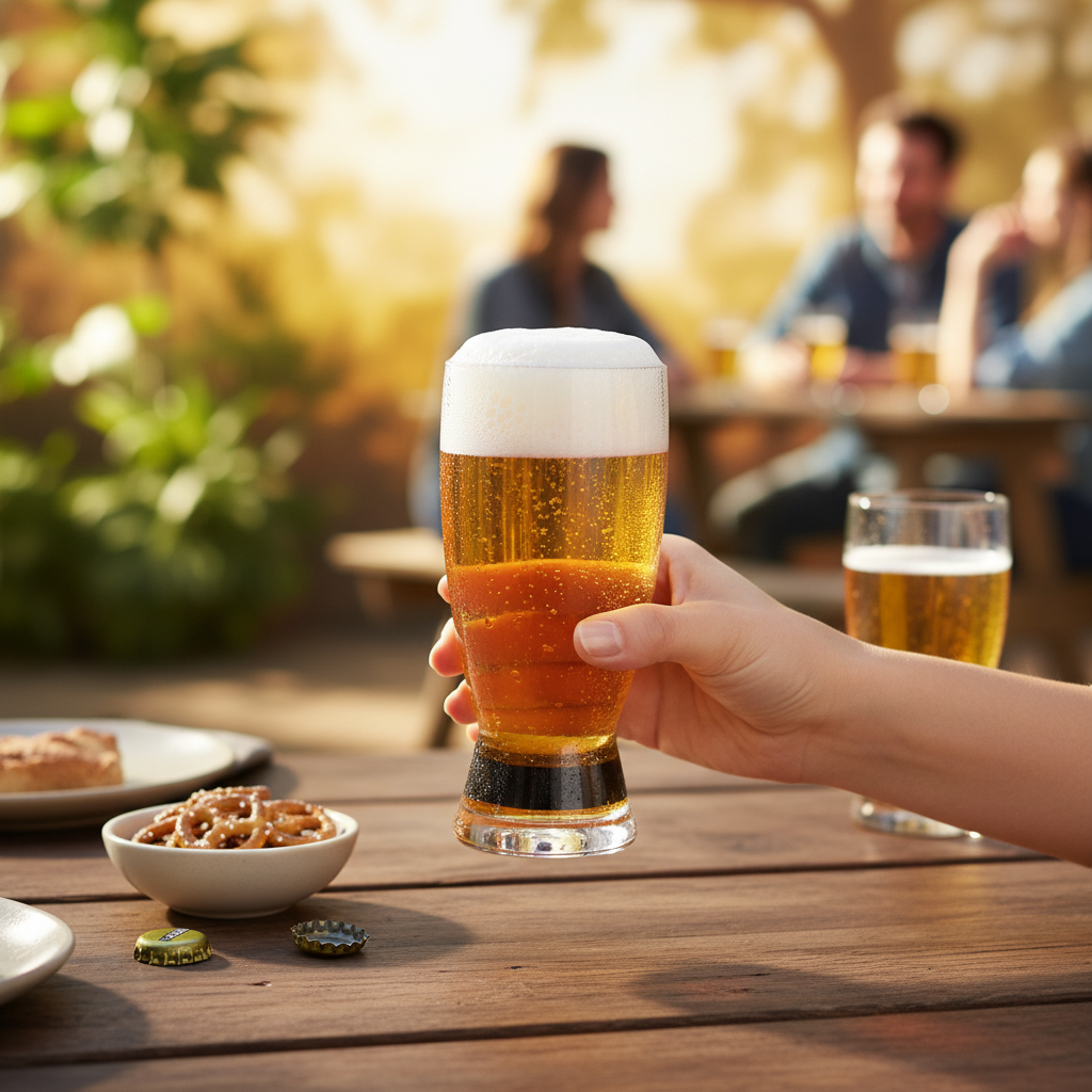 Kadra Kitchenware – wholesale Ölglas/-mugg – Europeiskt tillverkat 20oz färgbottenölglas1