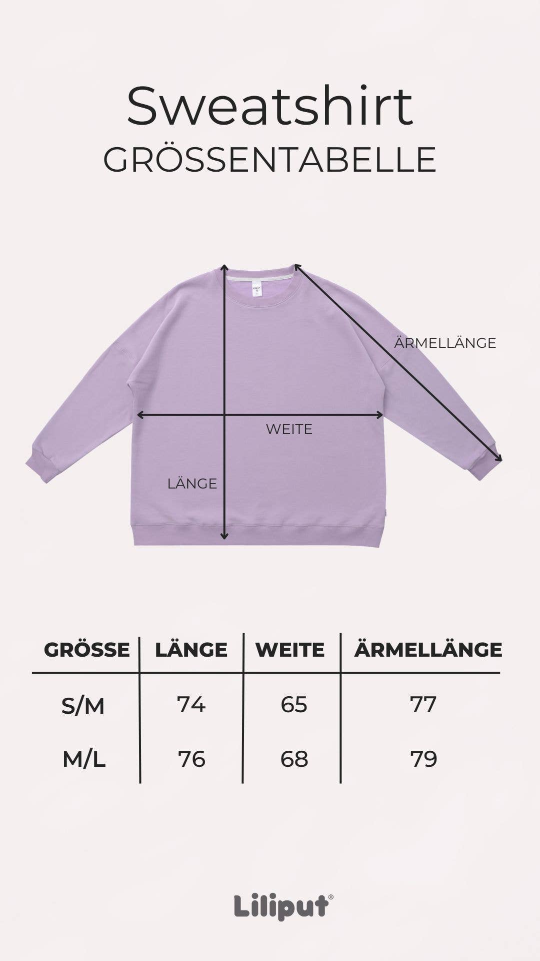 Liliput – wholesale Sweatshirt med tryck - Dam – Adult Sweatshirt Coffee before Chaos i ljungfärg6