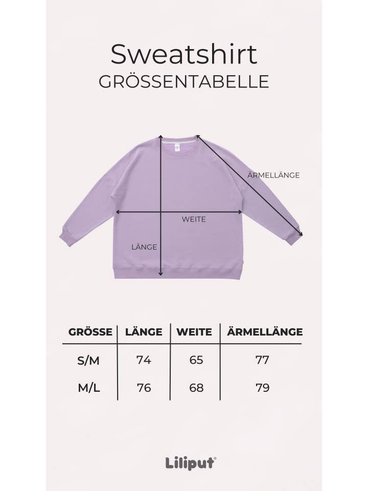 Liliput - Wholesale Graphic Sweatshirt - Women's - Adult Sweatshirt Coffee before Chaos lilac6