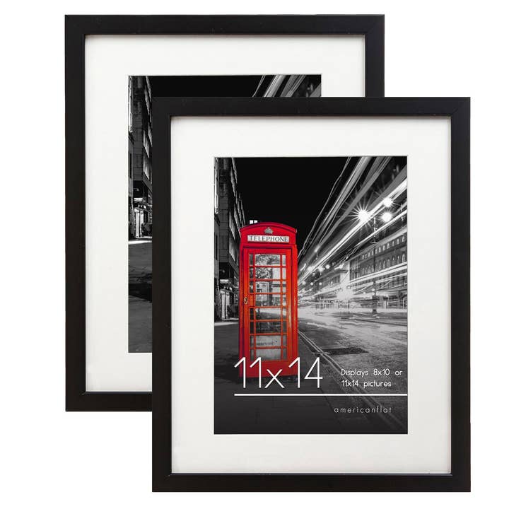 Americanflat Picture Frame with Mat Standard Molding-2 Pack for wholesale by Americanflat