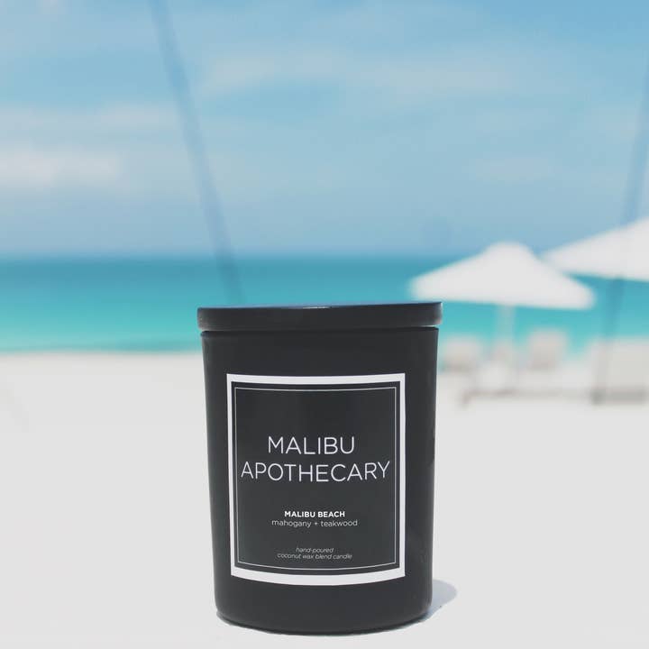 Malibu Apothecary – wholesale Jar/filled candle – Mini Matte Black Candle