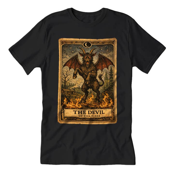 The Jersey Devil Tarot Card T-Shirt for wholesale by Shady Front
