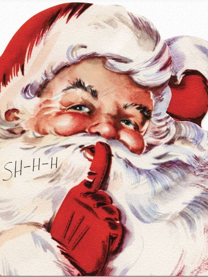 Cute Christmas Santa Fridge Magnet for wholesale by Little Country Shop