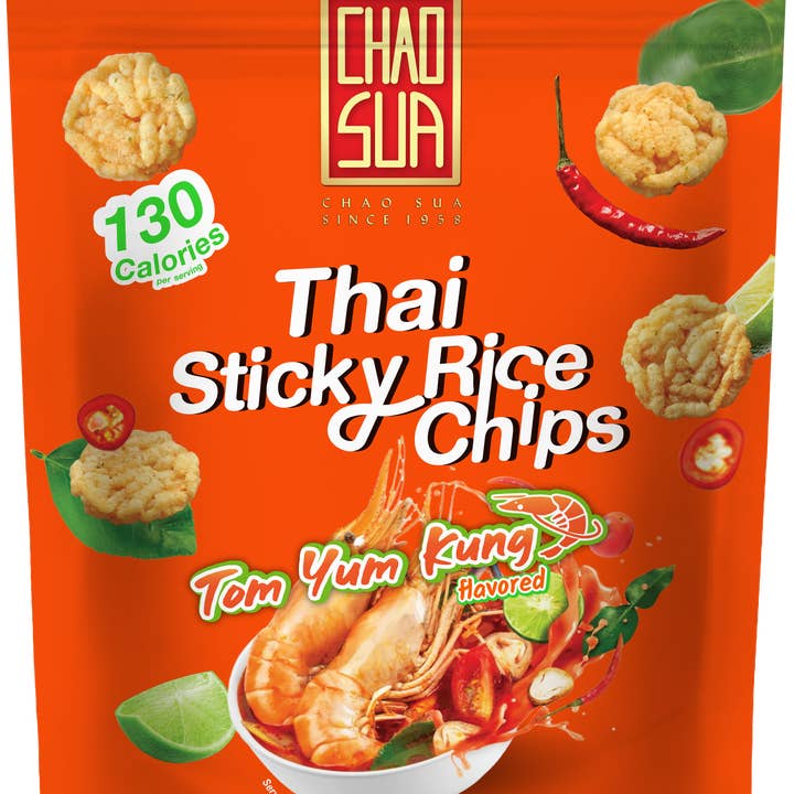 A S World USA, LLC - Wholesale Crisps - Chao Sua Thai Sticky Rice Chips - Tom Yum Soup Flavor0