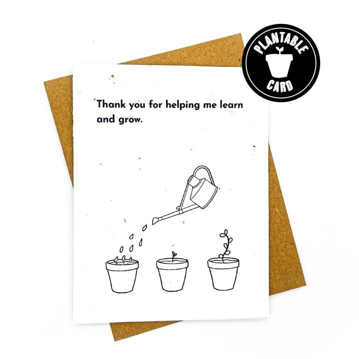 Cato & Company - Vente Cartes de remerciements - Carte de remerciement pour m'avoir aidé à apprendre et à grandir0