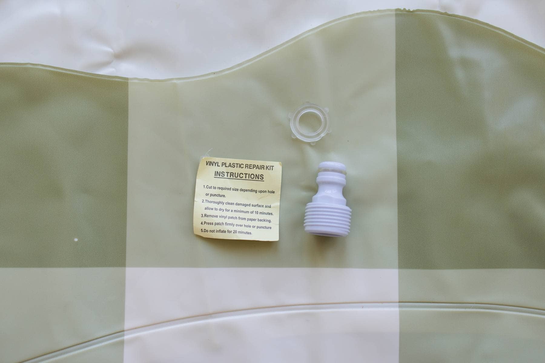 Brooklyn Neutral - Wholesale Inflatables - Green Gingham Splash Pad10