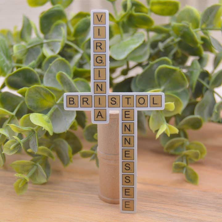 Bristol Virginia Tennessee Waterproof Sticker, Bristol VA TN for wholesale by Crafted by Chris Co.