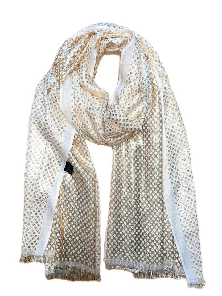 H16-1010 shiny party scarf for wholesale by LINETA