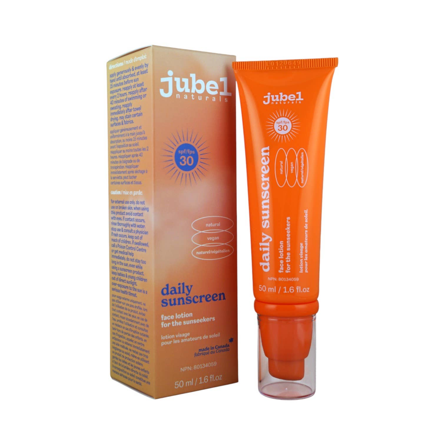 jubel naturals - Wholesale Sunscreen - Squalane Hydrating SPF 30 1
