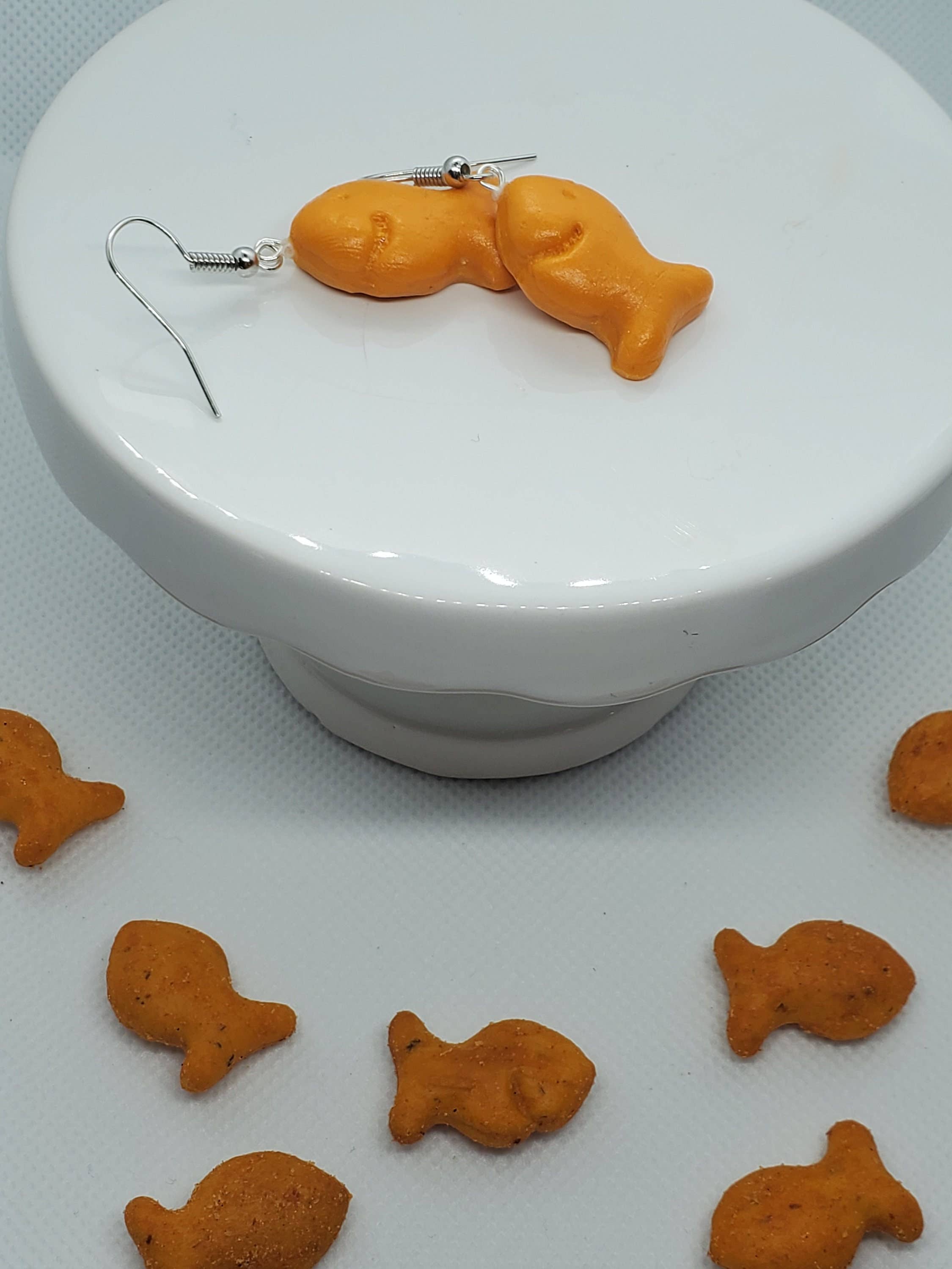 REMOVED BRAND - Wholesale Dangle Earrings - Goldfish Earrings, Fish Earrings, Snack Earrings2