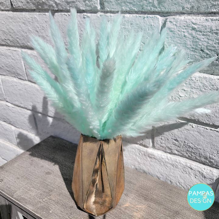 Pampas Design – Großhandel Getrocknete/gepresste Blumen – Hellblaues Pampasgras 30 Stängel