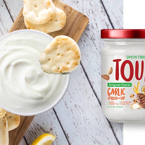 TOUM - Wholesale Dip - TOUM, Garlic Spread & Dip, 12 Fl oz, Vegan, Gluten-free, KO3