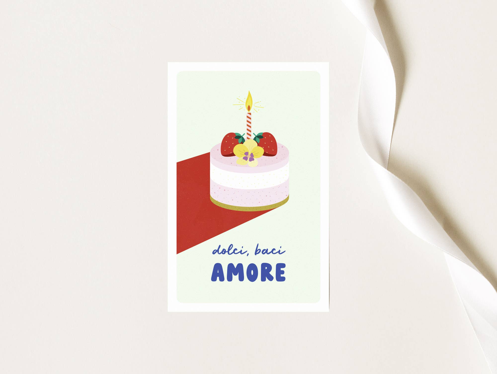 TANTE TIA - Wholesale Love Card - Mini card "Dolci, baci, amore – sweet, heartfelt, Italian!"1