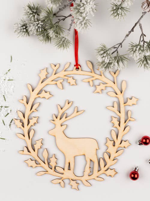 Deer Wreath - Small for wholesale by Boodle